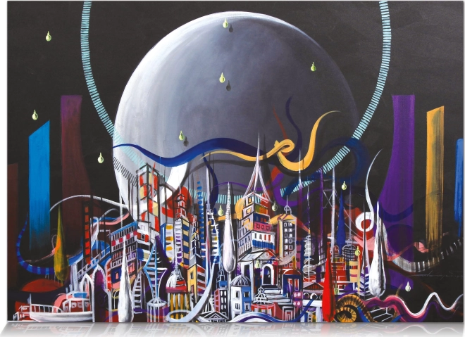 Puzzle Città della Luna 1000 pezzi