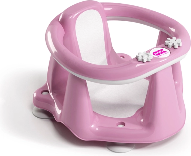 Ok Baby seggiolino antiscivolo da vasca Flipper Evolution pink (6–15 mesi)