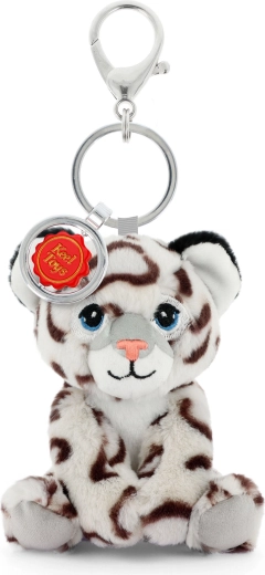 Keeleco portachiavi/le nappa per borsa leopardo delle nevi 12 cm