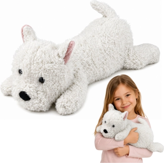 Cane di peluche West Highland bianco 40 cm - 1 pezzo