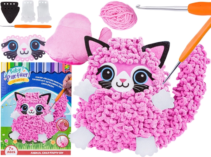 Kit creativo per realizzare un gatto di peluche fai da te - 1 pezzo