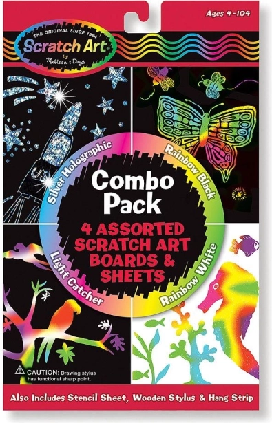 Set di immagini da grattare 4in1