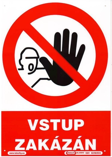 Cartello di sicurezza Vietato l’ingresso A4 plastica