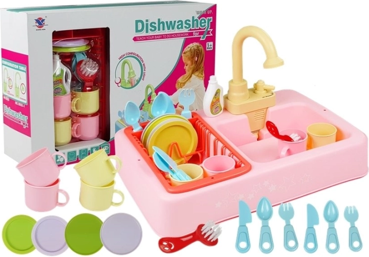 Lavandino colorato con acqua + accessori