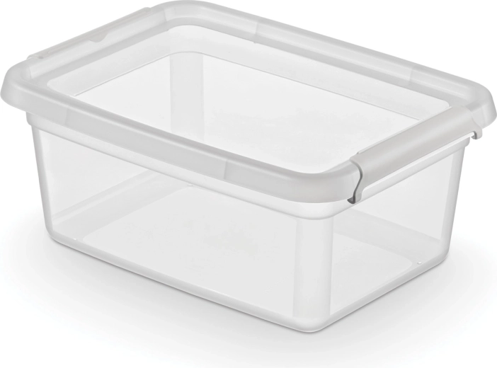 Basestore box contenitore con coperchio e clip 4,5 l