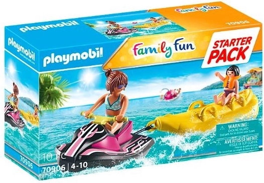 Playmobil Family Fun Starter Pack Moto d'acqua con banana boat