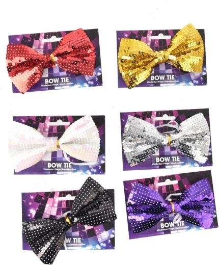 Papillon da festa in plastica 13 × 8 cm – mix di colori