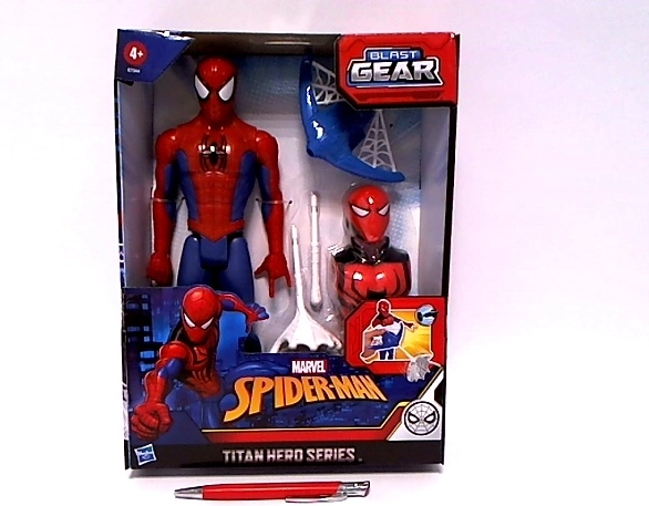 Figura d'azione Spider-Man Titan con lanciatore