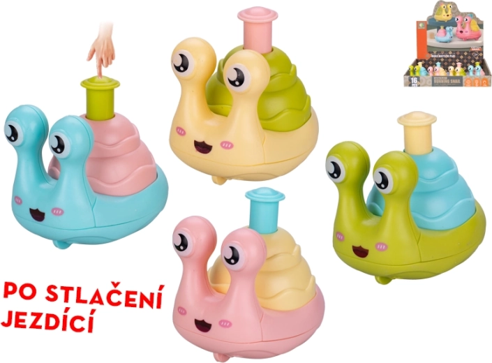 Lumaca a molla che parte con una pressione 7 cm – giocattolo divertente per bambini dai 3 anni