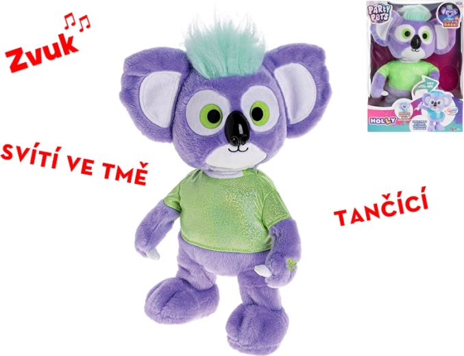 Koala di peluche danzante Holly con suono, che si illumina al buio, 36 cm