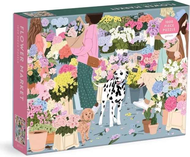 galison puzzle mercato dei fiori 1000 pezzi