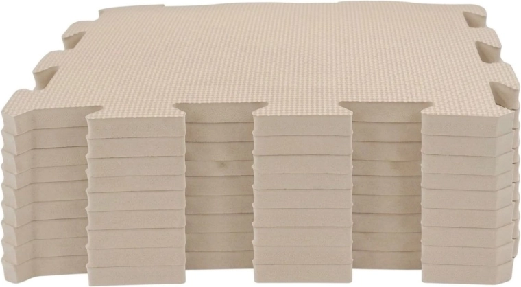 NIDO NIDO tappetino da gioco in schiuma a puzzle Sandstone (9 pezzi)