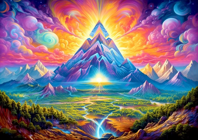 Puzzle Piramidi nella Foresta 1000 Pezzi