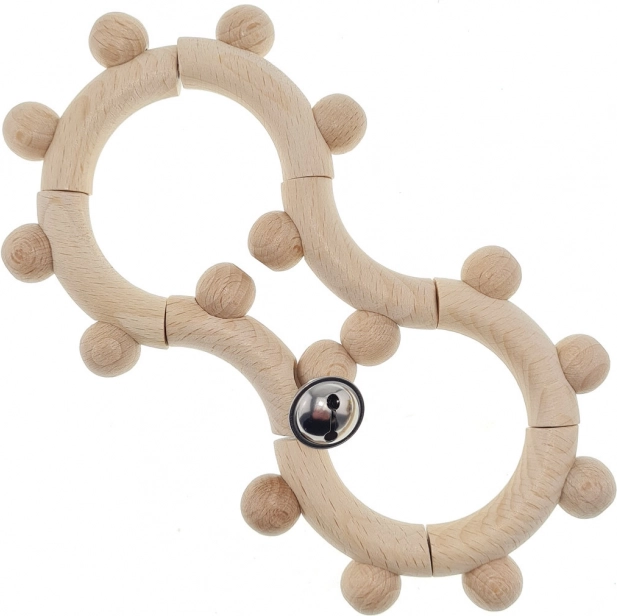 Sonaglio di legno con campanellino