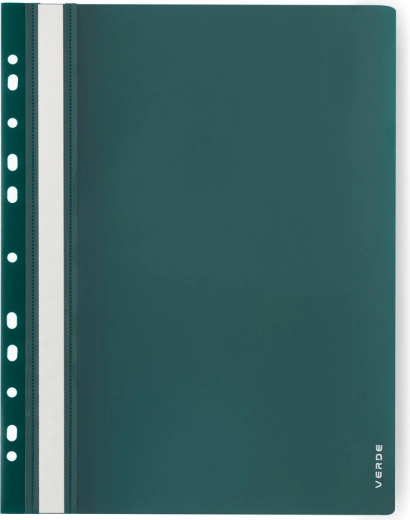 Cartellina a pinza A4 in PP con euroforatura VERDE verde