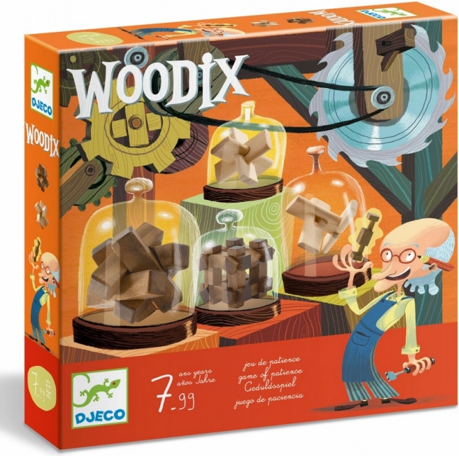 DJECO Woodix: Set di rompicapi 3D 6 pz