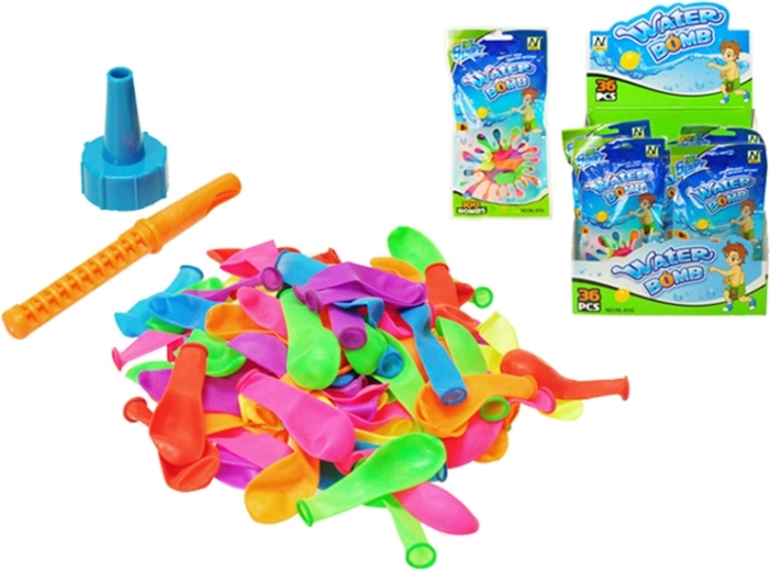 Bombe d’acqua – set di 100 palloncini con adattatore per il riempimento