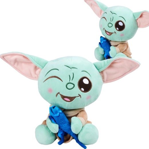 Pupazzo GROGU con pesciolino 25 cm – STAR WARS: THE MANDALORIAN