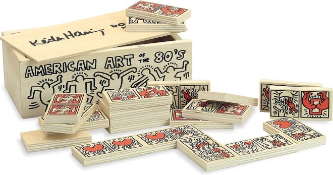 Domino in legno VILAC a tema KEITH HARING