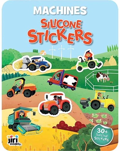 Gioco con adesivi in silicone Trattori