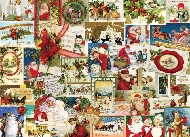 Puzzle Cartolina di Natale Vintage 1000 pezzi