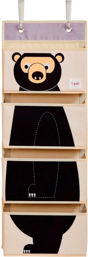 Organizzatore sospeso 3 Sprouts da parete e per porta Bear black