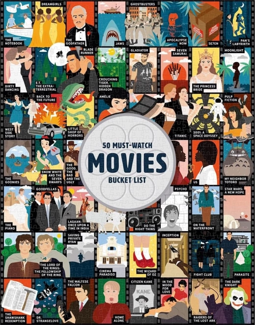 Puzzle bucket list: 50 film da vedere – 1000 pezzi