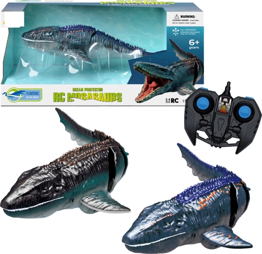R/C Mosasaurus con movimento realistico, impermeabile 2,4 GHz