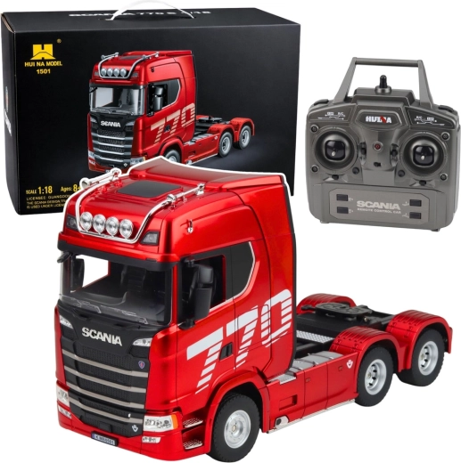 Trattore stradale da corsa SCANIA RC Huina 1:18 – rosso