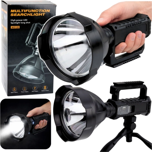 Grande faretto LED con treppiede e powerbank 31 cm