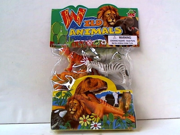 Set di figurine di animali selvatici 6 pz 12 cm