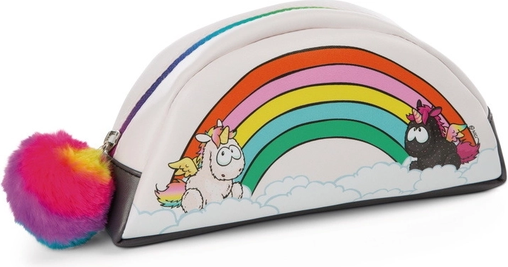Astuccio con unicorni Yin e Yang Theodor & Friends con pon-pon - 1 pezzo