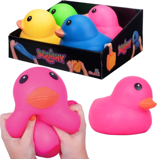 Anatra rosa antistress da schiacciare Squishy Simba 17 cm