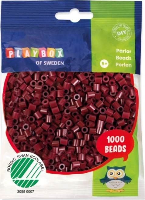 Playbox perline da stirare rosso scuro 1000 pezzi