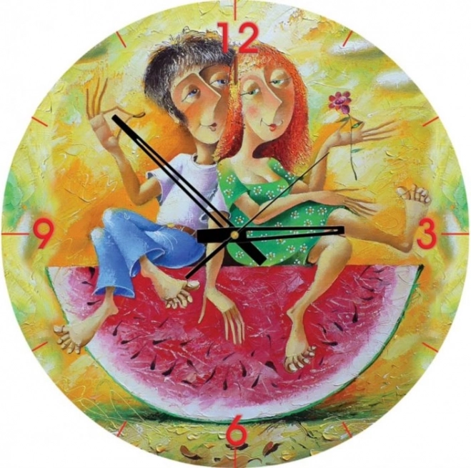 Puzzle orologio - Amiamo il rosso (570 pezzi)