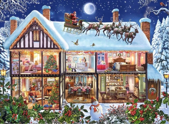 Puzzle Ravensburger Natale a casa 100 pezzi