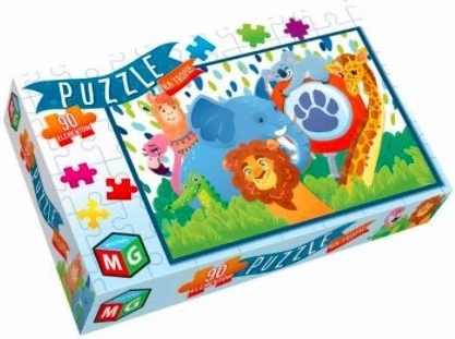 Puzzle Sulle tracce 90 pezzi Multigra