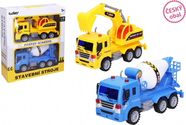 Auto da costruzione e segnaletica stradale 23 cm