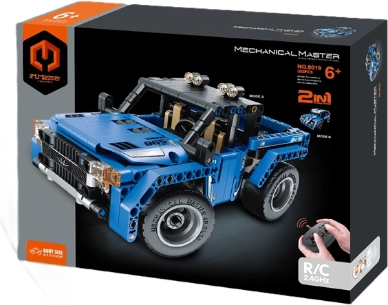 Set di costruzioni iM.Master RC 2 in 1 – pickup telecomandato (353 pezzi), blu