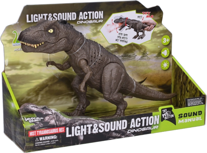 Dinosauro fumante con effetti 34 cm