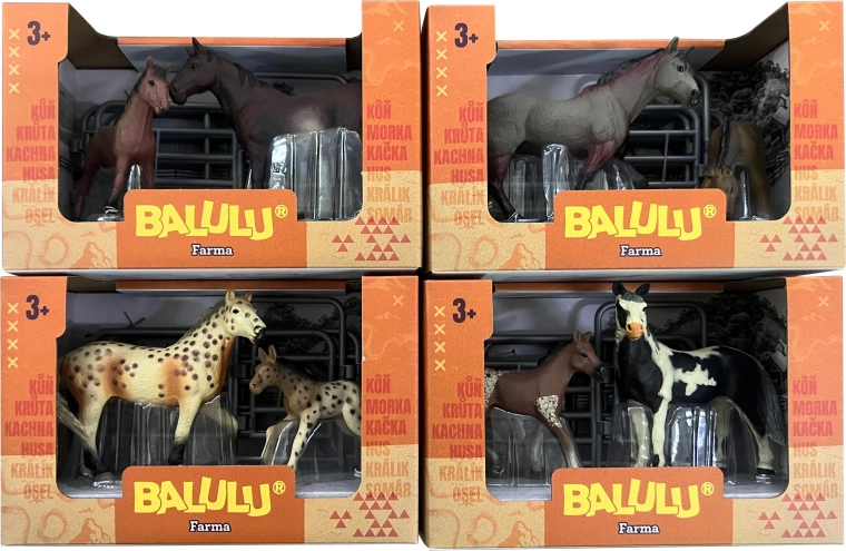 BALULU set da gioco cavallo con puledro, assortito - 1 pezzo