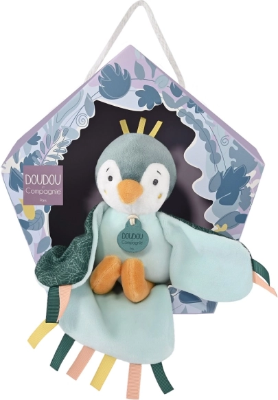 Set regalo Doudou - uccellino musicale di peluche verde