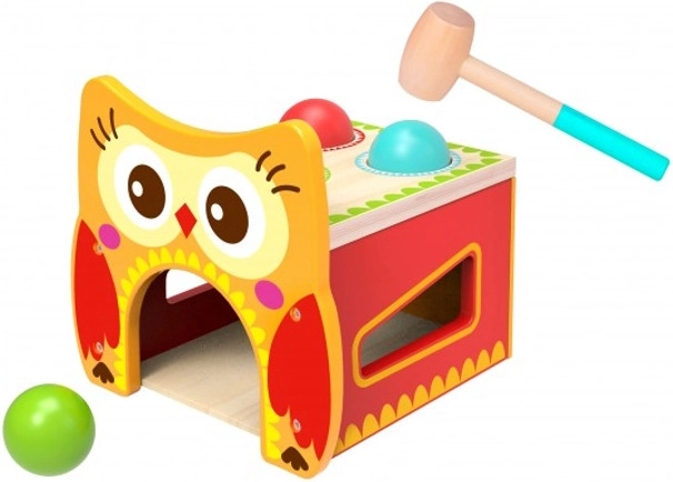 Panca interattiva in legno Gufo TOOKY TOY