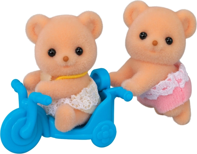 Gemellini orsetti biscotto con moto SYLVANIAN FAMILIES
