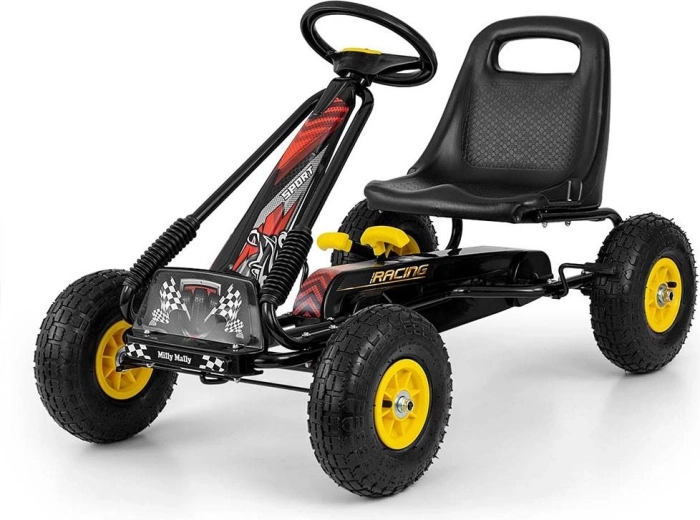 Go-kart a pedali Milly Mally Thor nero
