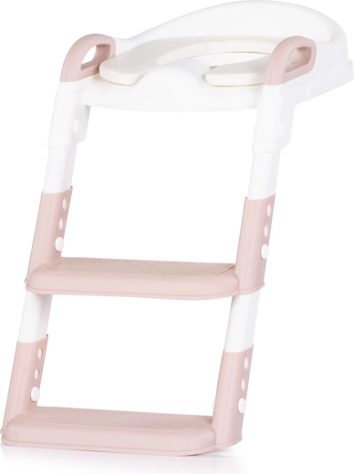 Riduttore WC per bambini con scaletta Chipolino Kiddy Pink