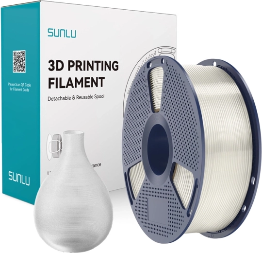 Filamento Sunlu PETG trasparente