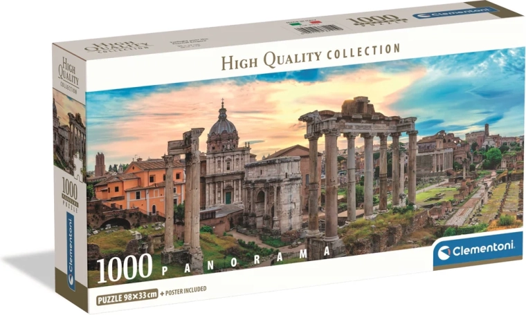 Clementoni puzzle panoramico Crepuscolo sulla Città Eterna 1000 pezzi