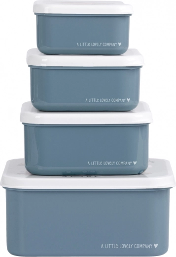 Set di quattro contenitori per snack A Little Lovely Company – Veicoli