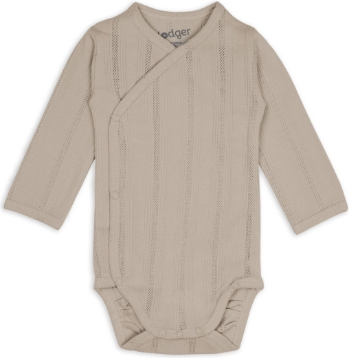 Body neonato Lodger a maniche lunghe pointelle shell taglia 62